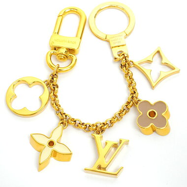 【中古】【美品】ルイヴィトンチェーンフルールドゥモノグラムM65111バッグチャーム【小物・雑貨】【中古】