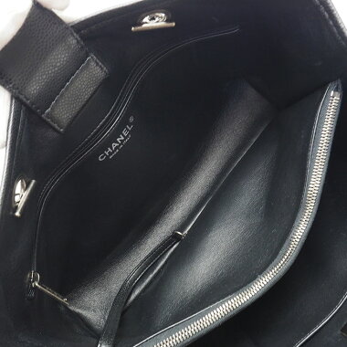 [Used] [almost new] Chanel Medium Shopping Tote Shoulder Gun Metal Coco Mark A90451 [Tote Bag]