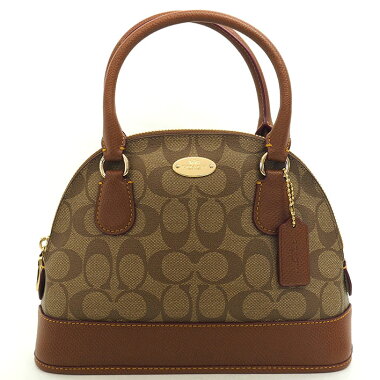 [Used] [Goods] Coach Mini Cola Dome Satchel 2WAY Shoulder Luxury Signature F34083 [Handbag]