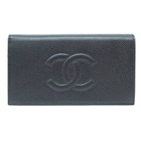 [Used] [Max P34 times] Chanel CC logo bi-fold long wallet gold hardware Kokomark A27156 [long wallet] [GOODA] [beauty products]