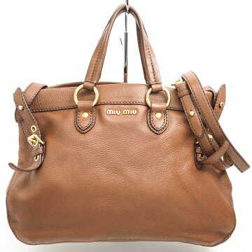 MiuMiuミュウミュウシンプル2wayショルダーバッグ【中古】