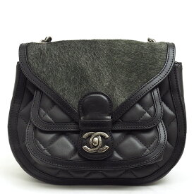 【GOODA掲載】【中古】【美品】シャネル マトラッセステッチ チェーンショルダー クロスボディ 斜め掛け アンティークシルバー金具 ココマーク A94247 【ショルダーバッグ】