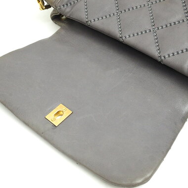 [Preowned] [Goods] Chanel CC Wild Stitch Matrasse Retro Chain Antique Gold Brackets Coco Mark [Shoulder Bag]