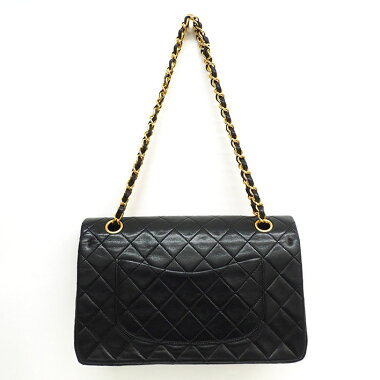 [Pre-owned] [Goods] Chanel 25 W chain W flap gold fittings Matrasse A01112 [Shoulder bag]