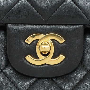 [Pre-owned] [Goods] Chanel 25 W chain W flap gold fittings Matrasse A01112 [Shoulder bag]