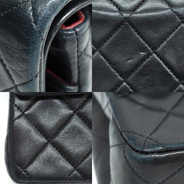 [Pre-owned] [Goods] Chanel 25 W chain W flap gold fittings Matrasse A01112 [Shoulder bag]