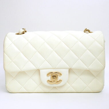 【中古】【美品】シャネル20シングルフラップシングルチェーンミニマトラッセシルバー金具マトラッセA69900【ショルダーバッグ】