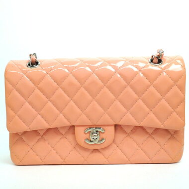 【中古】【美品】シャネル25WフラップWチェーンゴールド金具マトラッセA01112【ショルダーバッグ】