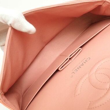 【中古】【美品】シャネル25WフラップWチェーンゴールド金具マトラッセA01112【ショルダーバッグ】