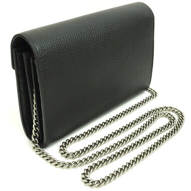 [Pre-owned] [Almost new] Gucci Chain Wallet Shoulder Bag Pochette Silver Hardware Dionysus 401231 ・ 0959 [Wallet]