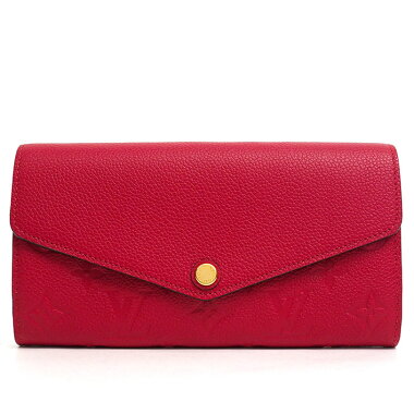 【中古】【ほぼ新品】ルイヴィトンポルトフォイユ・サラモノグラムアンプラントM61181【長財布】