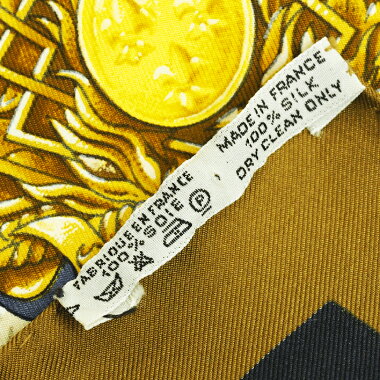 [Preowned] [Goods] Hermes "CASQUESetPLUMETS" è² Carre 90 Women's Scarf without accessories-Accessories Â· Goods