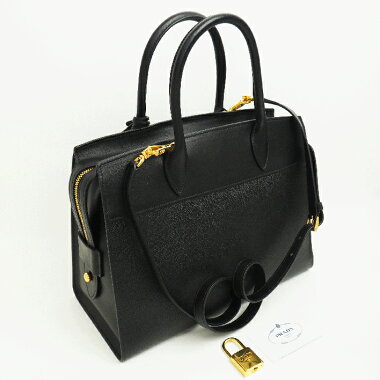 [Pre-owned] [Almost new] Prada Esplanade 2WAY shoulder bag key ring with Safiano 1BA047 [handbag]