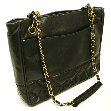 [Used] [Beauty] Chanel Chain Tote Shoulder Bag Gold Metal Fittings Vintage Coco Mark [Tote Bag]
