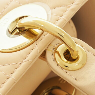 [Used] [Unused / New] Christian Dior Lucky Emblem Customized Strap 2WAY Small Shoulder Bag Gold Hardware My Lady Dior M0532OCAL [Handbag]