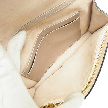 [Pre-owned] [Almost new] Christian Dior full flap metallic chain wallet pochette gold hardware Lady Dior S0105OVMVM04J [Shoulder bag]