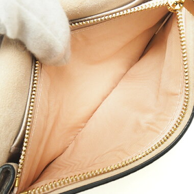 [Pre-owned] [Almost new] Christian Dior full flap metallic chain wallet pochette gold hardware Lady Dior S0105OVMVM04J [Shoulder bag]