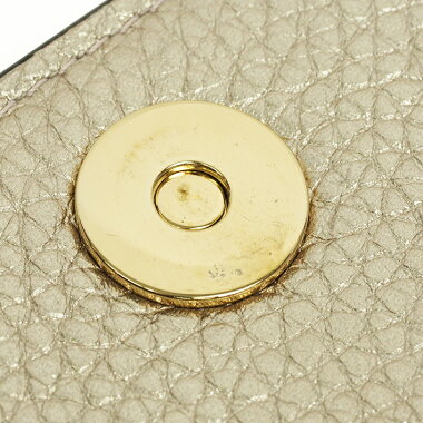 [Pre-owned] [Almost new] Christian Dior full flap metallic chain wallet pochette gold hardware Lady Dior S0105OVMVM04J [Shoulder bag]