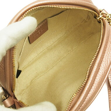 【中古】【ほぼ新品】グッチダブルGミニチェーンバッグポシェットタッセル付きソーホー353965498879【ショルダーバッグ】