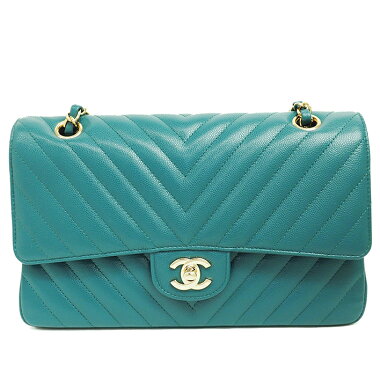 [Pre-owned] [unused goods / new old goods] Chanel coco mark chain shoulder W flap gold hardware V stitch [Shoulder bag]