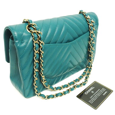 [Pre-owned] [unused goods / new old goods] Chanel coco mark chain shoulder W flap gold hardware V stitch [Shoulder bag]