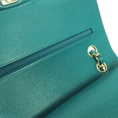 [Pre-owned] [unused goods / new old goods] Chanel coco mark chain shoulder W flap gold hardware V stitch [Shoulder bag]