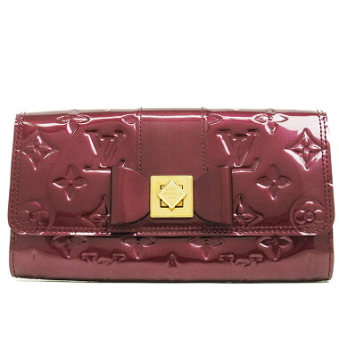 [Pre] [Beautiful Goods] Louis Vuitton Portofoil-Saranou Verni M91497 [Long wallet]