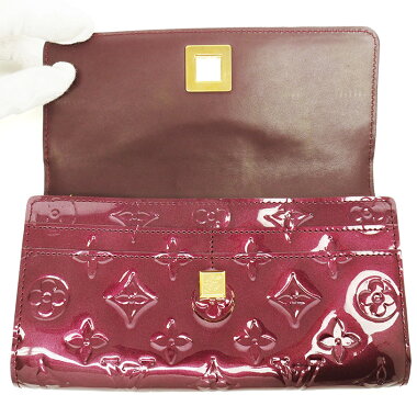 [Pre] [Beautiful Goods] Louis Vuitton Portofoil-Saranou Verni M91497 [Long wallet]