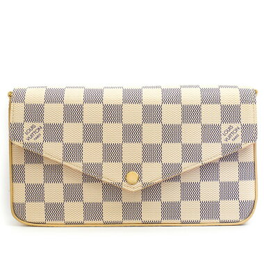 【中古】【美品】ルイヴィトンポシェット・フェリシーダミエアズールN63106【ショルダーバッグ】