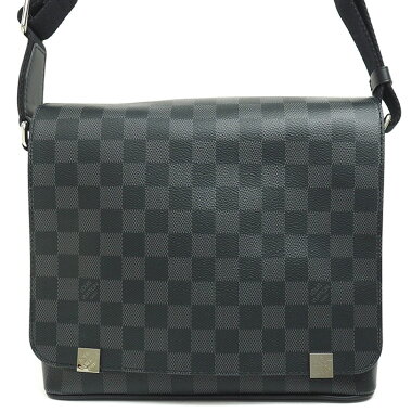 【中古】【ほぼ新品】ルイヴィトンディストリクトPMNMダミエグラフィットN41028【ショルダーバッグ】