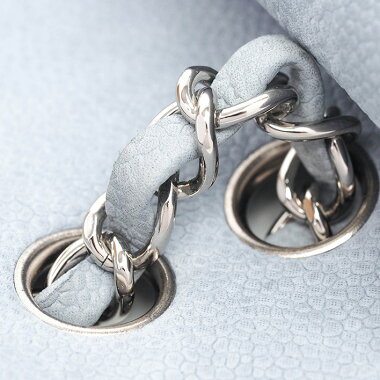 【中古】【ほぼ新品】シャネル25WチェーンWフラップシルバー金具マトラッセA01112【ショルダーバッグ】