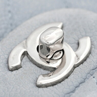 【中古】【ほぼ新品】シャネル25WチェーンWフラップシルバー金具マトラッセA01112【ショルダーバッグ】