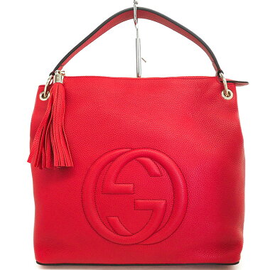[Pre-owned] [Good Condition] Gucci Hobo Bag Interlocking G2WAY Semi Shoulder Shoulder Fringe Soho 408825525040 [Shoulder Bag]