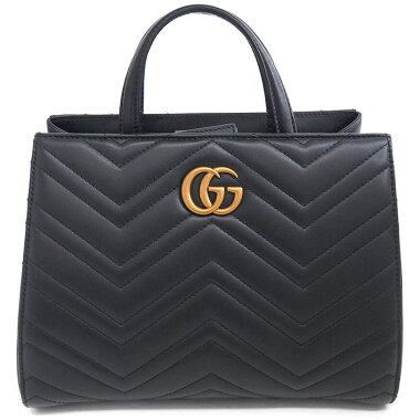 [Pre-owned] [Almost new] Gucci quilted stitch 2WAY shoulder bag antique gold hardware GG Marmont 448054000926 [handbag]