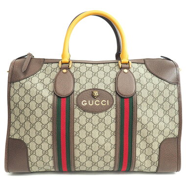 [Used] [Unused / New / Old] Gucci GG Pattern Shelly Line Duffel Bag 2WAY Shoulder Bag Tiger Head GG Supreme x Web 480500/527066 [Boston Bag]