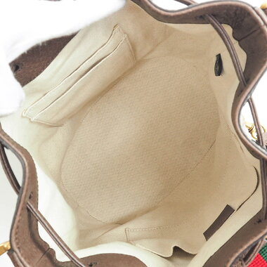 [Pre-owned] [Almost new] Gucci GG Pattern Sherry Line Tiger Head 3WAY Handbag Shoulder Bag Drawstring Type GG Supreme x Web 473875/520981 [Backpack / Backpack]