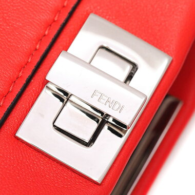 [Pre] [Goods] Fendi micro flower motif 2 WAY mini shoulder pochette cross body diagonally hung silver clasp Pikaboo 8M03557J2F0U2W [handbag]