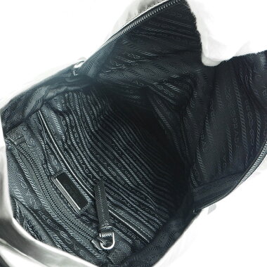 [Used] [Good Condition] Prada Triangle Logo Laminate One Shoulder Body Bag Teste Metal 1BZ026 [Backpack Rucksack]