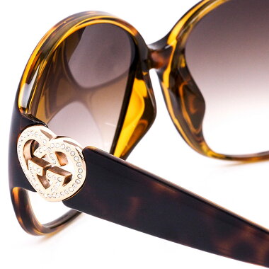 [Used] [almost new] Gucci interlocking heart tortoiseshell eyewear interlocking GGG3530 / F / S791JS Ladies Sunglasses [Accessories]