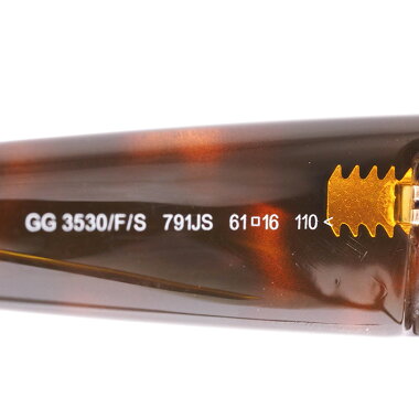 [Used] [almost new] Gucci interlocking heart tortoiseshell eyewear interlocking GGG3530 / F / S791JS Ladies Sunglasses [Accessories]