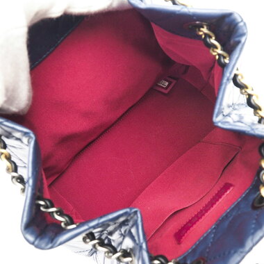 【中古】【美品】シャネルガブリエル・ドゥ・シャネルマトラッセヴィンテージ加工ココマーク巾着型【バックパック・リュック】