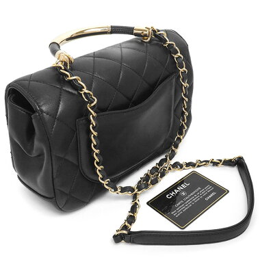 【中古】【美品】シャネルマトラッセ2WAYチェーンフラップショルダーバッグゴールド金具2017年プレコレクションココマークA93752【ハンドバッグ】