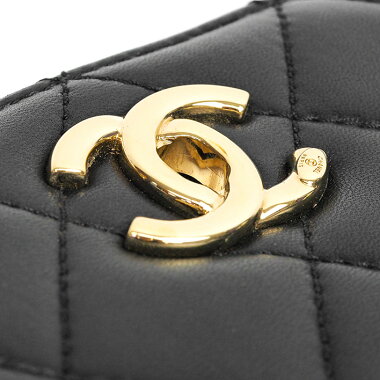 【中古】【美品】シャネルマトラッセ2WAYチェーンフラップショルダーバッグゴールド金具2017年プレコレクションココマークA93752【ハンドバッグ】