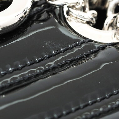 [Used] [Good Condition] Chanel Chain Tote Handbag Coco Charm Silver Hardware V Stitch A93052 [Shoulder Bag]