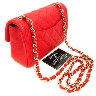 【中古】【ほぼ新品】シャネル20ミニマトラッセチェーンショルダー斜め掛けポシェットマットゴールド金具マトラッセA69900【ショルダーバッグ】