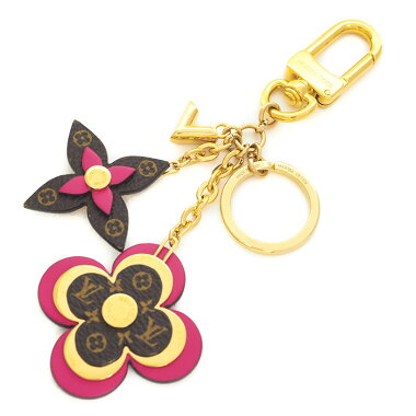 【中古】【ほぼ新品】ルイヴィトンポルトクレ・ブルーミングフラワーM63084キーホルダー・キーケース【小物・雑貨】