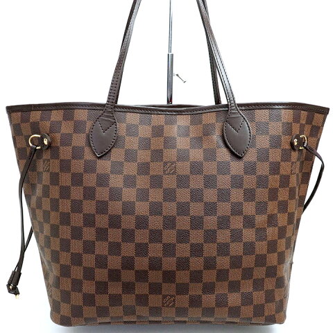 ルイヴィトン トートバッグ ネヴァーフル MM 旧 ダミエ N51105 カラー ダークブラウン ブランド LOUIS VUITTON ギフト プレゼント 美品 送料無料