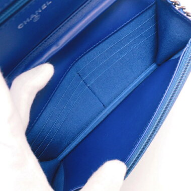 [Used] [Almost new] Chanel chain shoulder diagonally hung chain wallet CC logo Cocomark A48654 [shoulder bag]