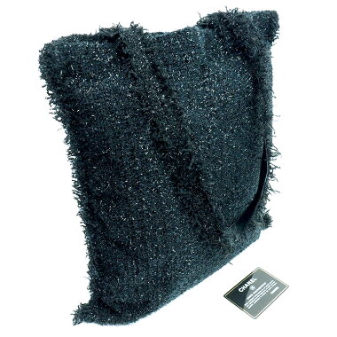 【中古】【美品】シャネルロケットモチーフツイードラージショッピングトート2017年秋冬コレクションココマークA94656【トートバッグ】