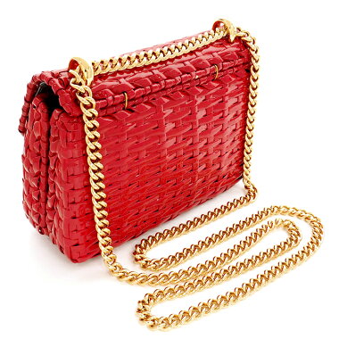 【中古】【ほぼ新品】グッチウィッカーミニかごバッグWチェーンショルダーポシェットゴールド金具GGマーモント524829・001998【ショルダーバッグ】